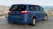 Toyota Sienna XLE AWD (XL30) 2011 для BeamNG.Drive миниатюра 8