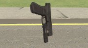 Glock 17 Black With Flashlight for GTA San Andreas miniature 2