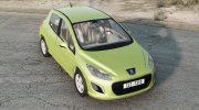 Peugeot 308 (T7) 2011 для BeamNG.Drive миниатюра 6