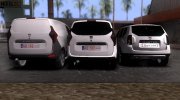 Dacia Lodgy Van для GTA San Andreas миниатюра 3