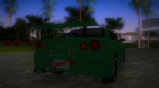 Nissan Skyline GTR R34 (Tuning 4) для GTA Vice City миниатюра 3