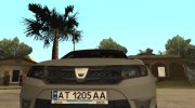 Dacia Logan 2013 для GTA San Andreas миниатюра 5