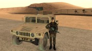 Hummer с пулеметом для GTA San Andreas миниатюра 3