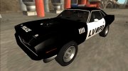 1971 Plymouth Hemi Cuda 426 Police LVPD для GTA San Andreas миниатюра 3