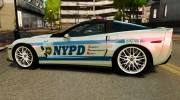 Chevrolet Corvette ZR1 Police para GTA 4 miniatura 2