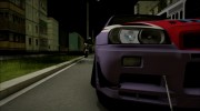 Nissan Skyline R34 Stance Nico Yazawa Itasha для GTA San Andreas миниатюра 7