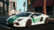 Dubai Police - Lamborghini Aventador v2.0 for GTA 5 miniature 1