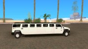 H2 Hummer Лимузин для GTA San Andreas миниатюра 5