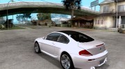 BMW M6 for GTA San Andreas miniature 3
