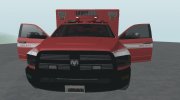 Dodge Ram 1500 Ambulance для GTA San Andreas миниатюра 5