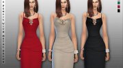 Dress Pencil with Metal Decor para Sims 4 miniatura 1