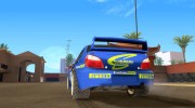 Subaru Impreza WRC 2003 для GTA San Andreas миниатюра 3