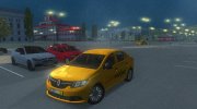 Renault Logan 2020 Такси СитиМобил для GTA San Andreas миниатюра 1