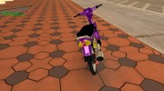 Purple modified Honda Dream 100cc form VN Racing Boy for GTA San Andreas miniature 3