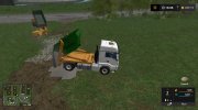 MAN skip truck with container (v1.0 Pummelboer) для Farming Simulator 2017 миниатюра 9