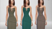 Dress Pencil with Metal Decor para Sims 4 miniatura 3