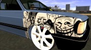Volkswagen Gol GTI Troll Face para GTA San Andreas miniatura 10