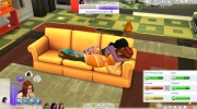 Парные лежачие позы Click couple poses для Sims 4 миниатюра 3
