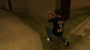God Is Gay T-Shirt для GTA San Andreas миниатюра 2