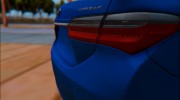 Toyota Corolla 2017 для GTA San Andreas миниатюра 8