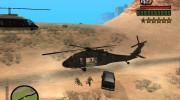 Black Hawk passenger para GTA San Andreas miniatura 4