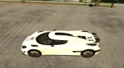 Koenigsegg Agera для GTA San Andreas миниатюра 2