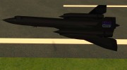 SR-71A BLACKBIRD BETA для GTA San Andreas миниатюра 2