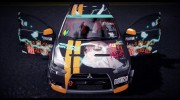 Mitsubishi Lancer Evo X - Misaka Mikoto Itasha для GTA San Andreas миниатюра 3