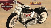Harley-Davidson Black Rider for GTA San Andreas miniature 1