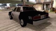 Chevrolet Caprice 1986 SFPD для GTA San Andreas миниатюра 3