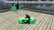 Мотоцикл из Трон (зеленый неон) для GTA 4 миниатюра 2