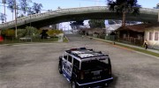 AMG H2 HUMMER SUV SAPD Police для GTA San Andreas миниатюра 3