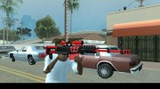 Sniper Rifle black and red para GTA San Andreas miniatura 2