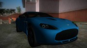Aston Martin V12 Zagato 2012 для GTA Vice City миниатюра 2