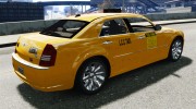Chrysler 300c Taxi v.2.0 для GTA 4 миниатюра 5
