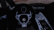 Lexus LFA 2010 AutoVista для GTA San Andreas миниатюра 6