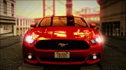 Ford Mustang GT 2015 для GTA San Andreas миниатюра 3