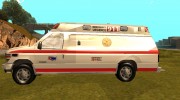 Ford E-350 San Francisco Ambulance для GTA San Andreas миниатюра 2
