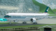 Airbus A330-300 Cathay Pacific for GTA San Andreas miniature 2
