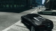 Audi R8 Spyder v10 для GTA 4 миниатюра 3