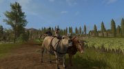 Hard Working Oxen (быки) for Farming Simulator 2017 miniature 1