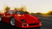1989 Ferrari F40 (EU-Spec) para GTA San Andreas miniatura 5