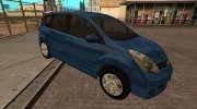 Nissan Note (2009) para GTA San Andreas miniatura 1