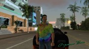 Радужная рубашка для Томми Версети для GTA Vice City миниатюра 1