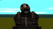 Шепард в N7 Защитник и в шлеме Разведчик из Mass Effect 3 для GTA San Andreas миниатюра 1