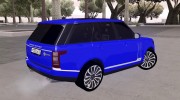 Range Rover SVA для GTA San Andreas миниатюра 2