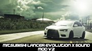Mitsubishi Lancer Evolution X Sound Mod V2 для GTA San Andreas миниатюра 1