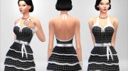 PolkaDot Dress para Sims 4 miniatura 2