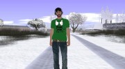 Skin GTA Online в футболке Thank God para GTA San Andreas miniatura 2