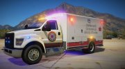 Ford F750 Ambulance для GTA 5 миниатюра 3